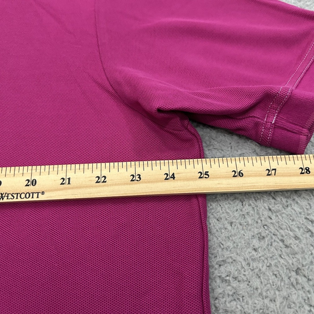 Tommy Bahama Shirt Mens Extra Large Pink Purple Polo Supima Cotton Polyester - Picture 8 of 10